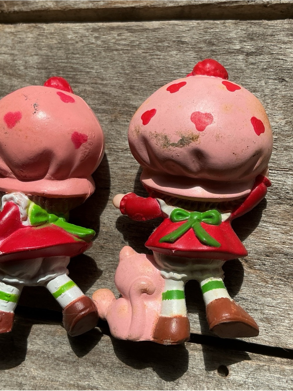 1983 Strawberry Shortcake Style Toy Figurines w cat/cake Set of 2 vintage toys - Picture 2 of 7